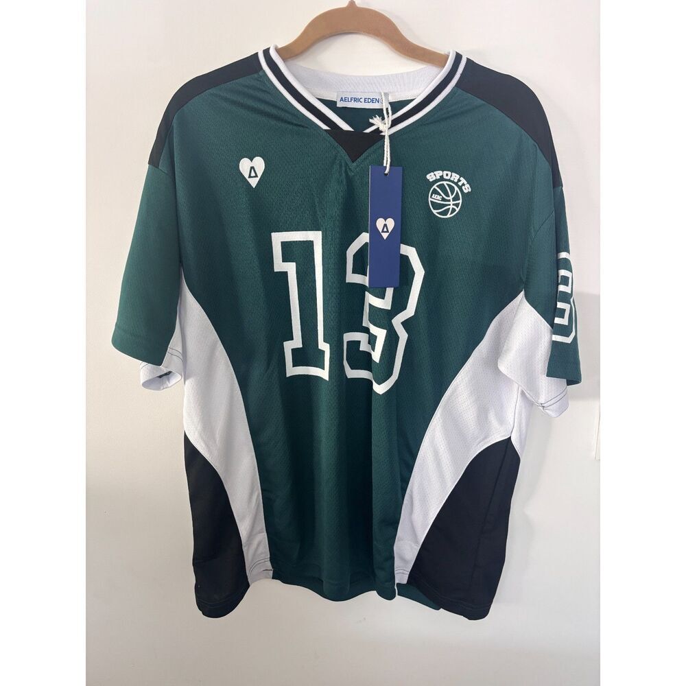 Aelfric Eden Mesh Football Jersey Oversized Streetwear Shirt Small NWT